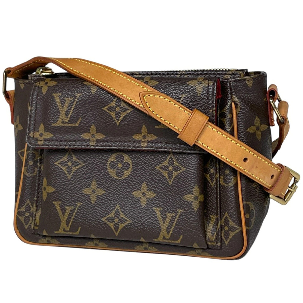 Louis Vuitton Viva Cite Shoulder Bag Pochette Monogram Brown